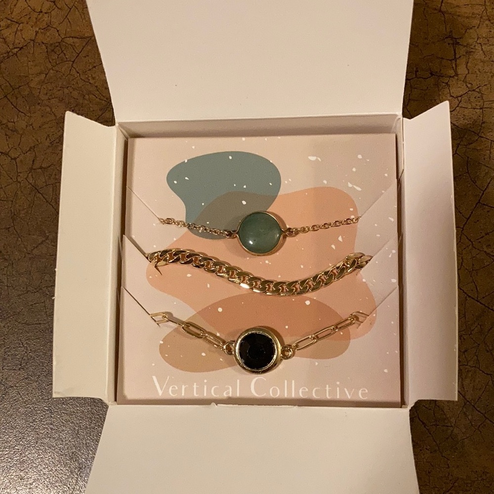 New! Vertical Collective Stacked Necklace Set of 3